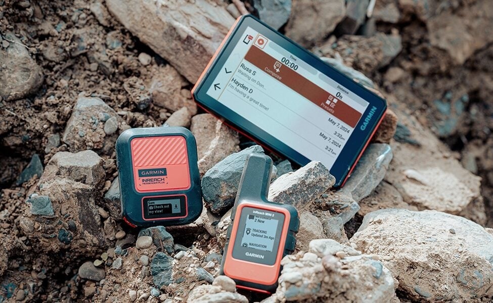 Garmin inReach satellitkommunikatörer i terräng, handhållen GPS och SOS-enheter för friluftsliv, vandring, äventyr och kommunikation utanför mobilnätet