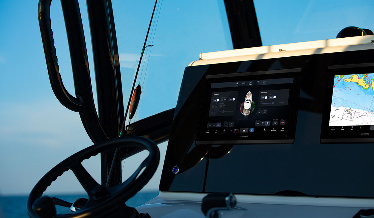 Garmin utrustning för elektriska båtar